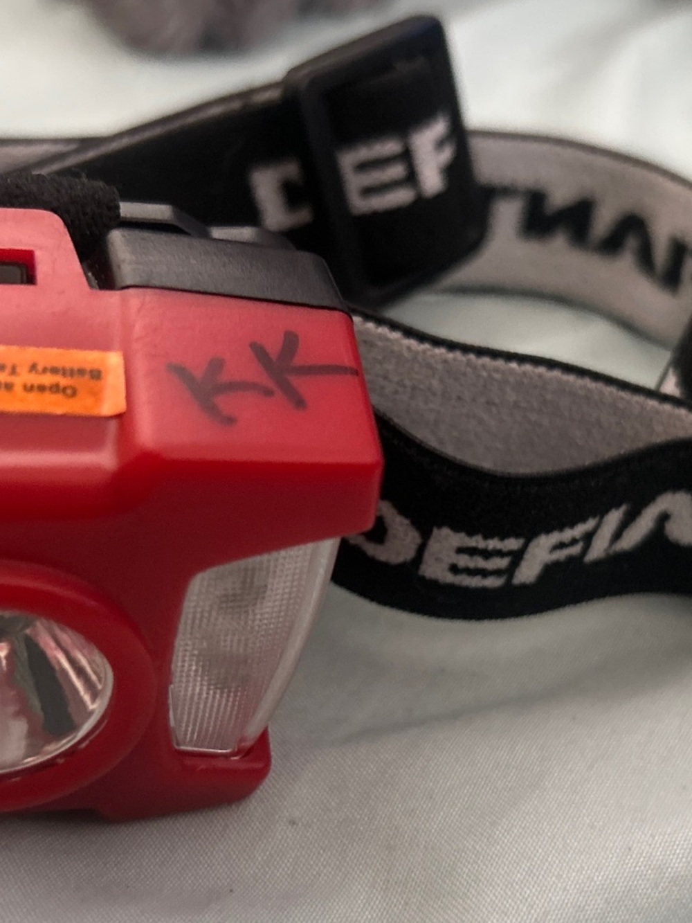 Red LED Headlamp - Compact Hands-Free Light